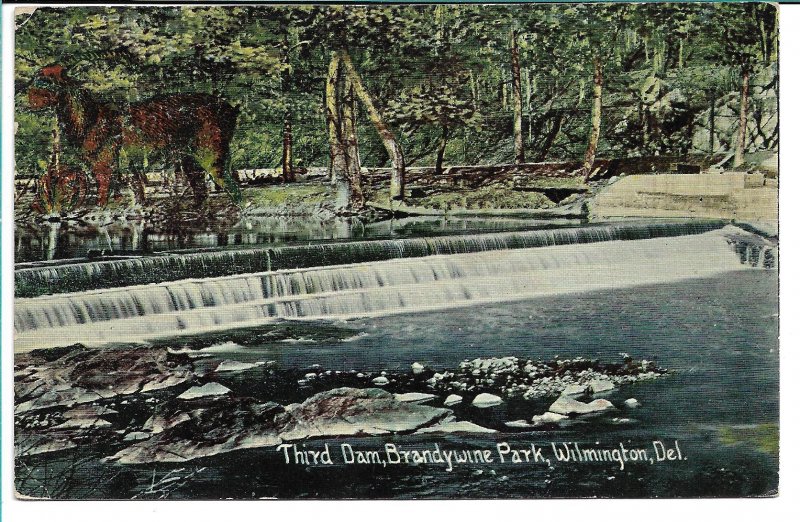 Wilmington, DE - Third Dam, Brandywine Park - 1912