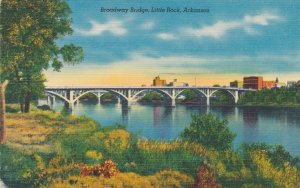 Broadway Bridge over Arkansas River - Little Rock AR, Arkansas - Linen