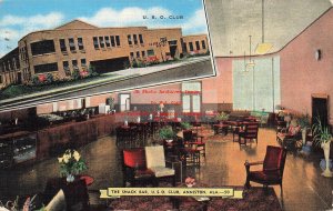 AL, Anniston, Alabama, USO Club, Snack Bar, Multi-View, Kropp No 6972