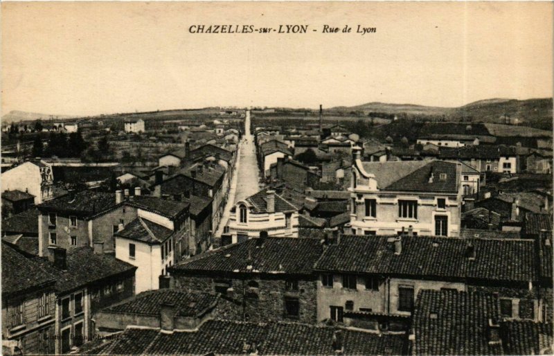 CPA Chazelles-sur-Lyon - Rue de Lyon FRANCE (916314)