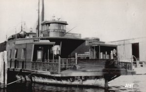 Historical Steamship Gov. Russell Boston Massachusetts RPPC Photo Postcard