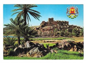 Morocco Ouarzazate Armoiries de la Ville The Old Town JEFF Postcard 4X6