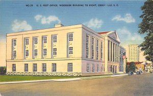 US Post Office Woodside building to write Greenville, South Carolina  