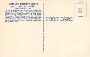 Young's Tourist Court O A Young, Owner and Manager Madisonville Kentucky  