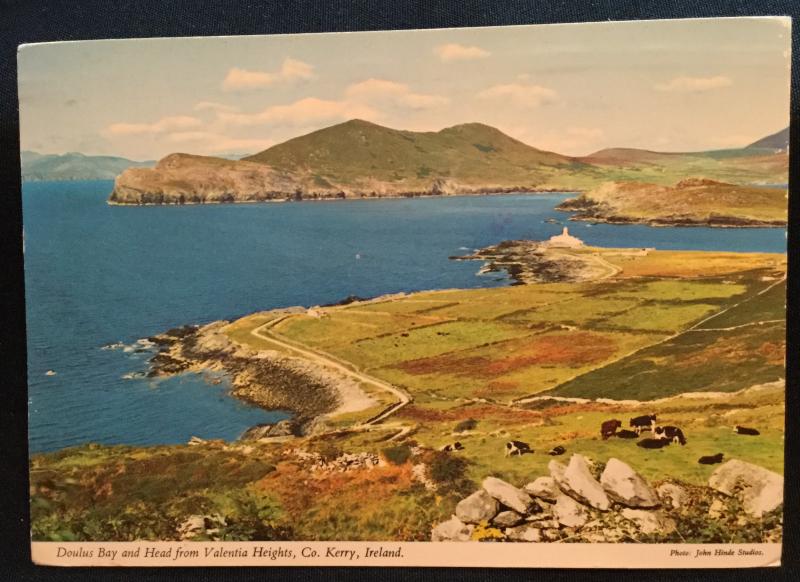 Postcard Used Doulus Bay Valentía Heights Co. Kerry Ireland LB