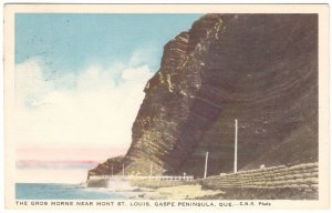 Gros Morne, Mont St Louis, Gaspe Peninsula, Quebec, Vintage 1945 CLC Postcard