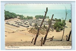 1981 Tower Hill Sand Panorama Warren Dunes State Park Tourist Sawyer MI Postcard