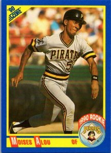 1990 Score Baseball Card Moises Alou Pittsburgh Pirates sk2580