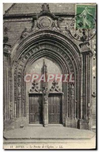 Old Postcard Dives The Porch of L & # 39Eglise