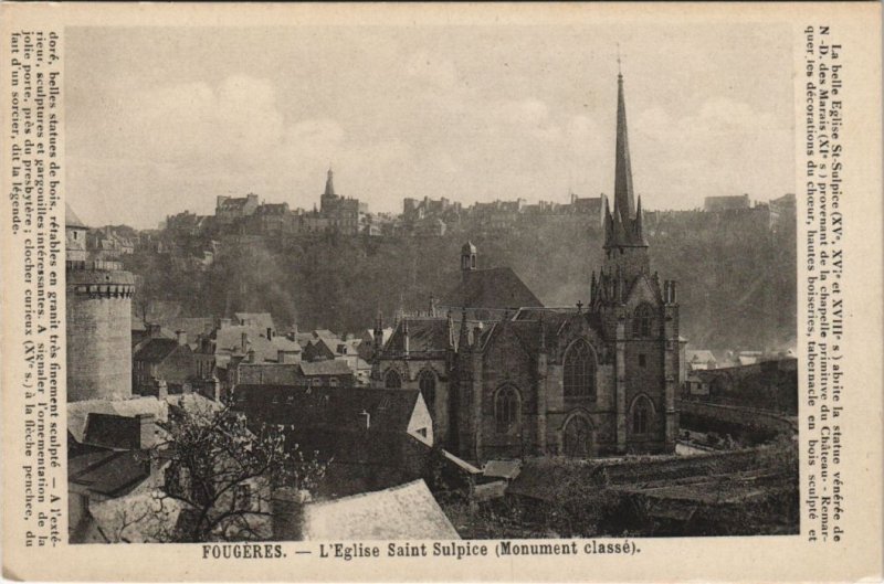 CPA Fougeres Eglise St Sulpice (1237574)