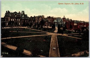 Queen Square Saint. John New Brunswick Canada Postcard