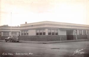 TORRINGTON WYOMING CITY HALL~SANBORN Y-2671 REAL PHOTO POSTCARD 1940s