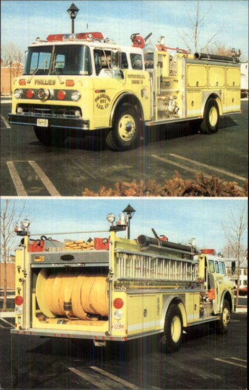 Pottstown PA Philadelphia Steam Fire Engine Co 1989 Postcard