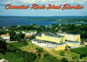 Connecticut/Rhode Island Aerial View Of Little Narragansett Bay With Ocean Ho...