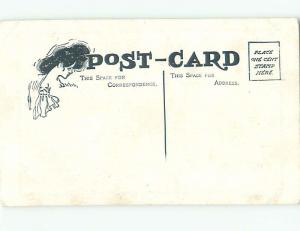 Pre-Linen Comic signed WOMEN FLOATING ON A RAFT AB9312