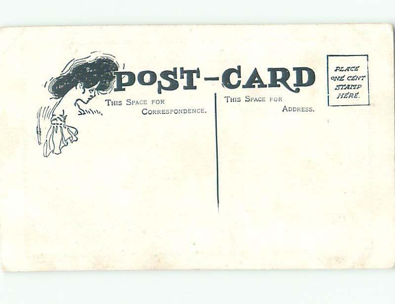 Pre-Linen Comic signed WOMEN FLOATING ON A RAFT AB9312