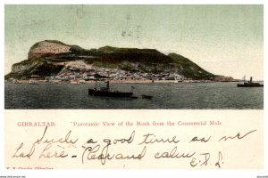 Gibraltar , View of Rock from the Commercial Mole