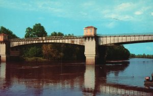 Postcard Yazoo River Bridge Yazoo City Mississippi Deep South Specialties Inc.