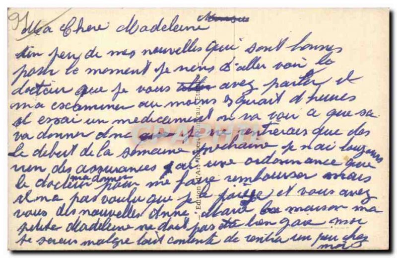 Postcard Old Milly Hotellerie du Lion Gold