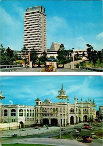 2~4X6 Postcards  Kuala Lumpur, Malaysia  PARLIAMENT HOUSE & RAILWAY STATION