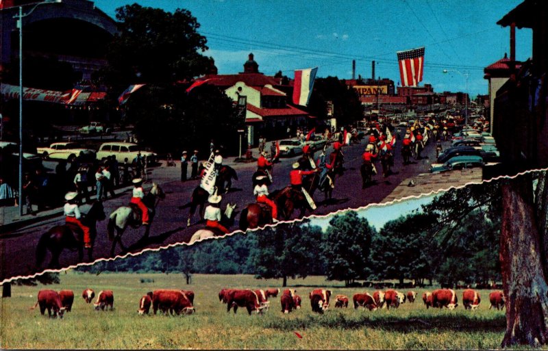 Texas Fort Worth Annual Frontier Celebration Old Cowtown On Parade