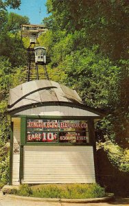 DUBUQUE, Iowa IA   FENELON PLACE ELEVATOR~Shortest Scenic Railway Lift  Postcard