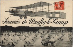 PC MAILLY-LE-CAMP SOUVENIRS AVIATION (a24669)