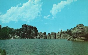 Vintage Postcard Sylvan Lake Exceptional Beauty Black Hills South Dakota SD DP