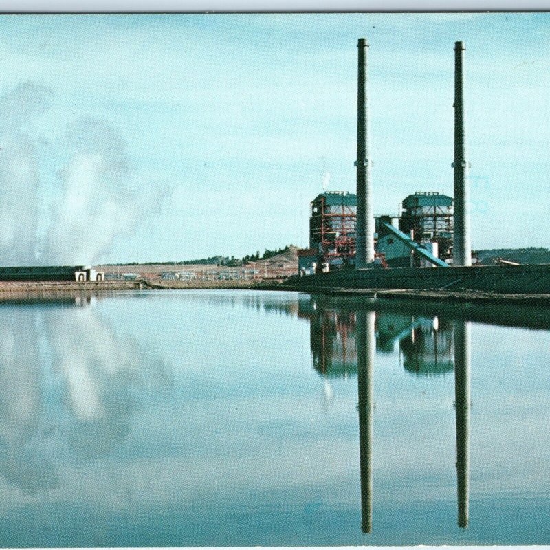 c1970s Billings, MT Yellowstone River Water Treatment Plant Clean Postcard A178