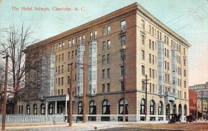 Charlotte North Carolina Hotel Selwyn Vintage Postcard AA32764