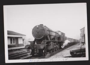 Old Locomotive At Station - Probably UK - Reproduction Print Not Postcard