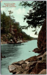 Entrance To Rift Lake Of Isles River St. Lawrence Thousand Islands Postcard