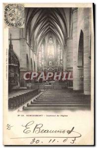 Old Postcard Remiremont From Interior & # 39Eglise