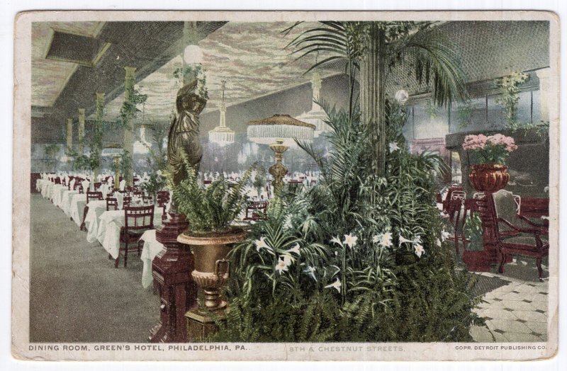 Philadelphia, Pa., Dining Room, Green's Hotel