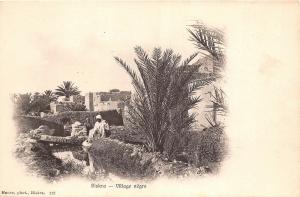 B91878 biskra village negre types folklore negro town  africa algeria