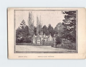 Postcard Dorfold Gates, Nantwich, England