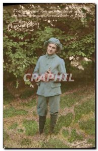 Old Postcard Militaria Alpine Hunters