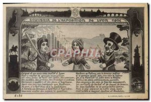 Postcard Old Theater Guignol Remembrance of & # 1914 39exposition Lyon