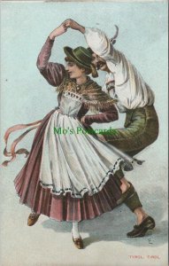 Austria Postcard - Tirol, Tyrol - Couple Dancing in Traditional Costume RS27787 
