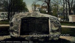 D. A. R. Boulder Memorial - Winsted, Connecticut CT  