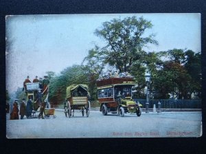 West Midlands BIRMINGHAM Hagley Road NEW STREET MOTOR BUS c1906 Postcard