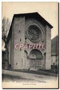 Old Postcard Digne Cathedral Historic Monument