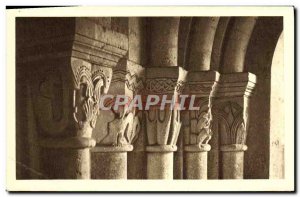 Old Postcard Morienval L & # 39Eglise Notre Dame Capitals ambulatory Former A...