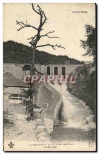 Old Postcard L & # 39Auvergne Puy de Dome La Bourboule Dam