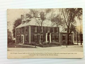 Vintage Postcard 1910s Old Wright Tavern Built 1747 Occupied by British Officers