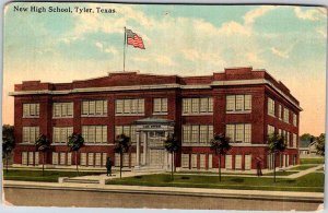 Postcard SCHOOL SCENE Tyler Texas TX AO4989