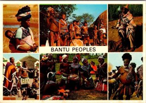 Africa,  BANTU PEOPLES  African Ethnic Groups ZULU~BASUTHO~NDEBELE 4X6 Postcard