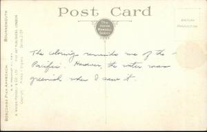 Bournemouth Boscombe Pier Vivian Mansell Postcard c1915