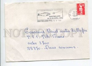 421496 FRANCE 1990 year FISHING Montbeliard Ppal ADVERTISING real posted COVER