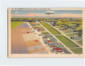 Postcard The Cleveland Municipal Airport, Cleveland, Ohio